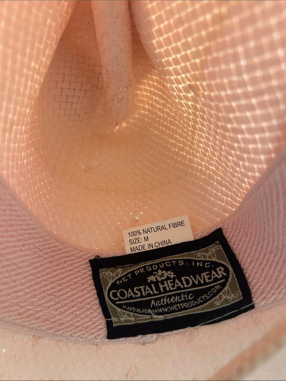 Lot of 4 Women’s Straw Fashion Cowboy Hats- Pink 2 (small/med) White & Turquoise - Picture 16 of 17